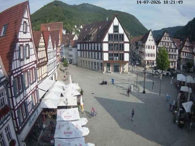 Archived image Webcam Bad Urach Market Square