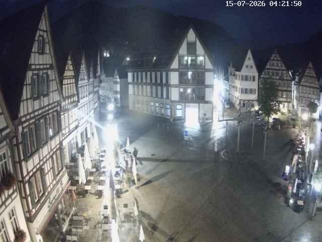 Archiv Foto Webcam Marktplatz von Bad Urach