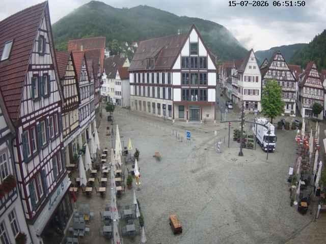 Archived image Webcam Bad Urach Market Square
