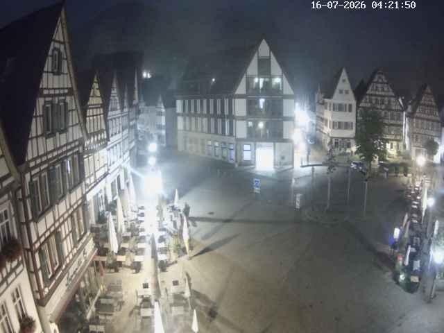 Archived image Webcam Bad Urach Market Square