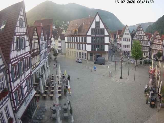 Archived image Webcam Bad Urach Market Square