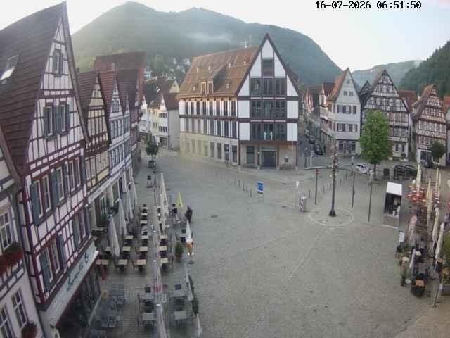 Archived image Webcam Bad Urach Market Square