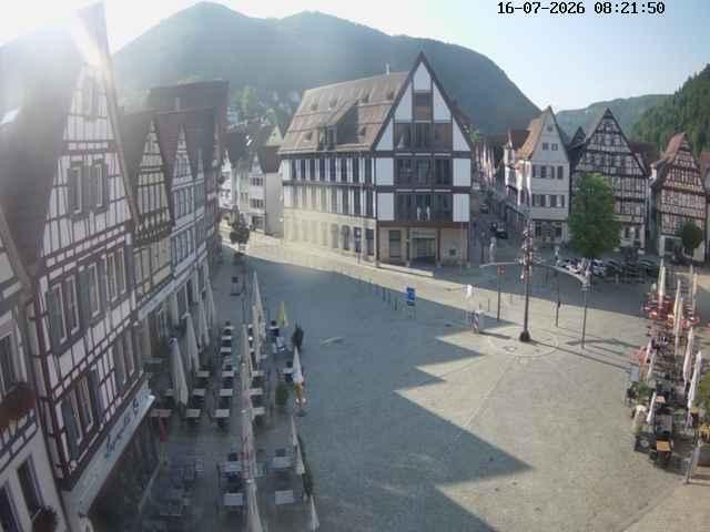 Archived image Webcam Bad Urach Market Square