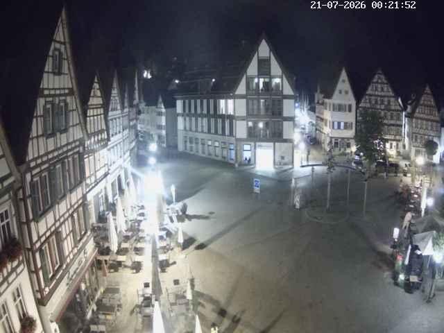 Archiv Foto Webcam Marktplatz von Bad Urach