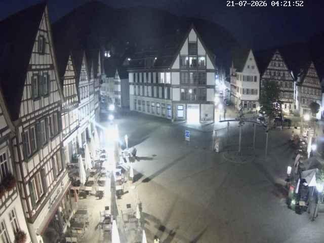 Archiv Foto Webcam Marktplatz von Bad Urach