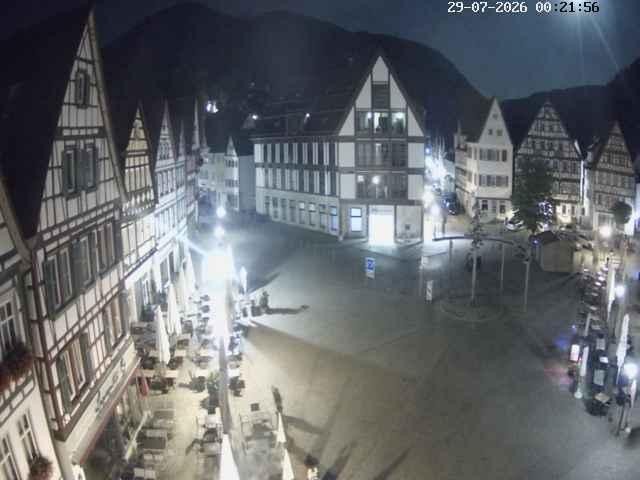 Archiv Foto Webcam Marktplatz von Bad Urach