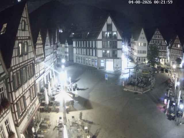 Archiv Foto Webcam Marktplatz von Bad Urach