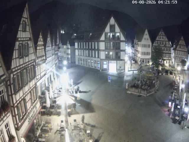 Archiv Foto Webcam Marktplatz von Bad Urach