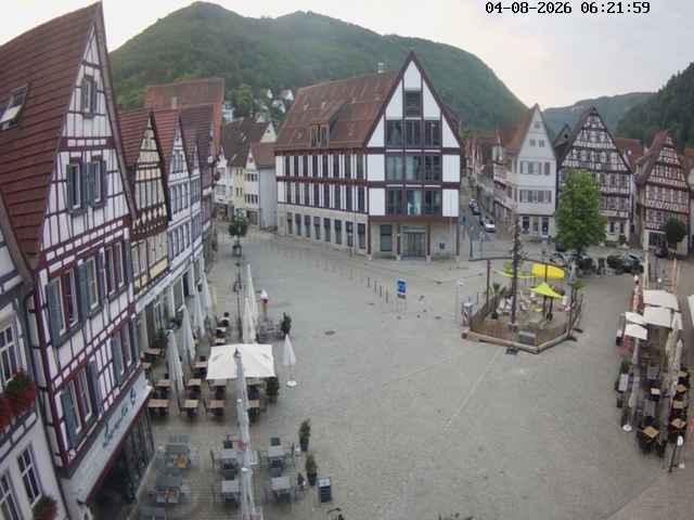 Archiv Foto Webcam Marktplatz von Bad Urach