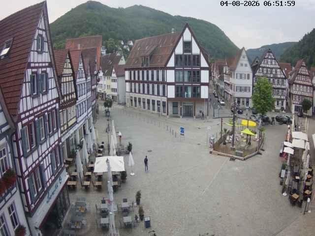 Archiv Foto Webcam Marktplatz von Bad Urach