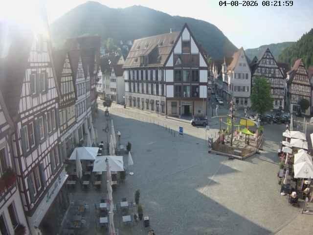 Archiv Foto Webcam Marktplatz von Bad Urach