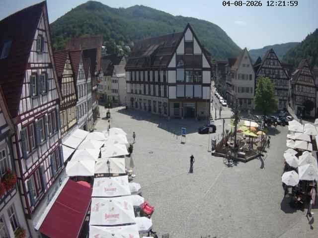 Archiv Foto Webcam Marktplatz von Bad Urach