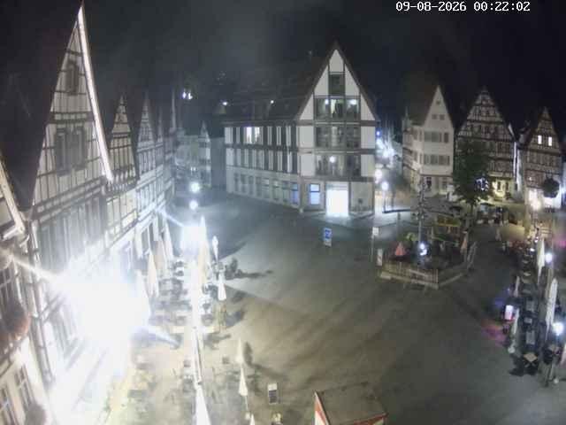 Archiv Foto Webcam Marktplatz von Bad Urach