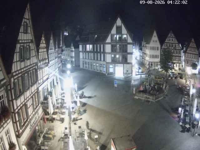 Archiv Foto Webcam Marktplatz von Bad Urach