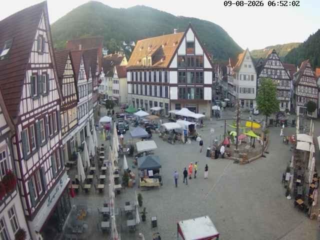 Archiv Foto Webcam Marktplatz von Bad Urach