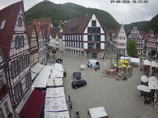 Archiv Foto Webcam Marktplatz von Bad Urach