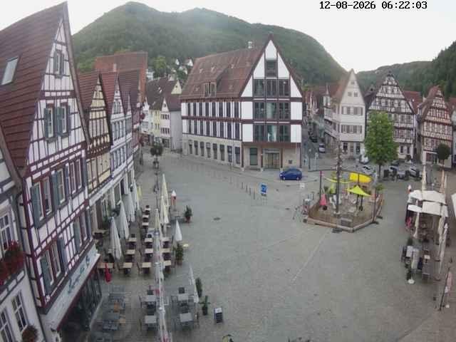 Archiv Foto Webcam Marktplatz von Bad Urach