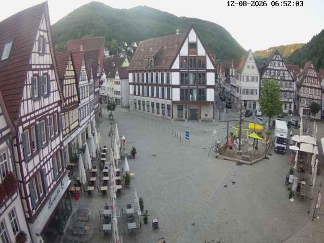 Archiv Foto Webcam Marktplatz von Bad Urach
