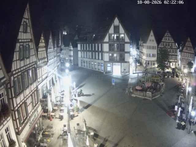 Archiv Foto Webcam Marktplatz von Bad Urach