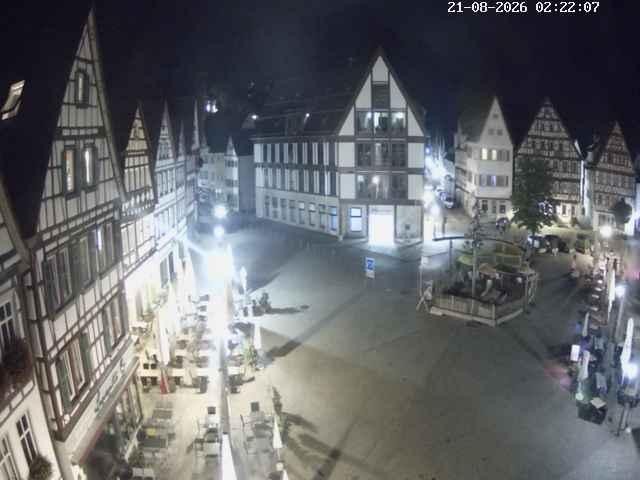 Archived image Webcam Bad Urach Market Square