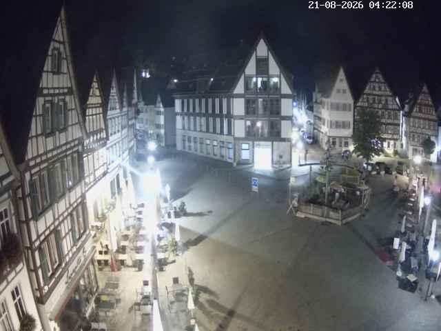 Archived image Webcam Bad Urach Market Square