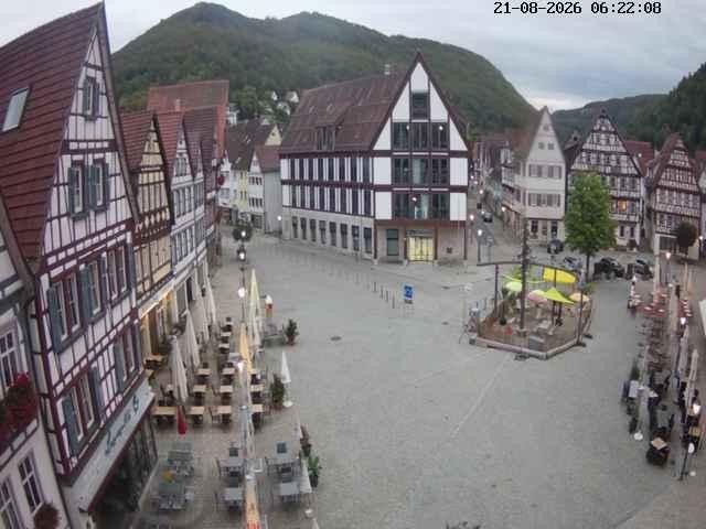 Archiv Foto Webcam Marktplatz von Bad Urach