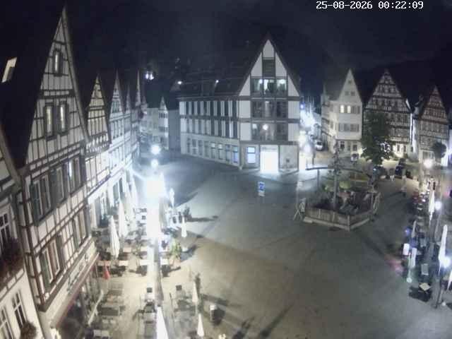 Archiv Foto Webcam Marktplatz von Bad Urach