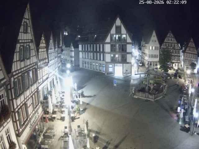 Archiv Foto Webcam Marktplatz von Bad Urach