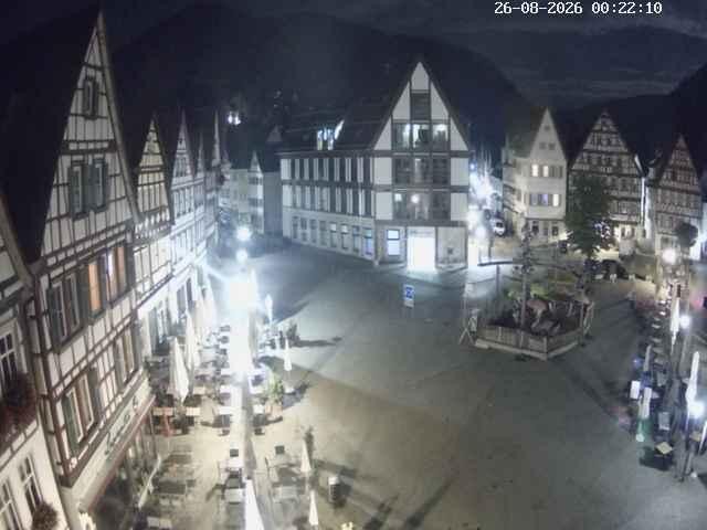 Archived image Webcam Bad Urach Market Square