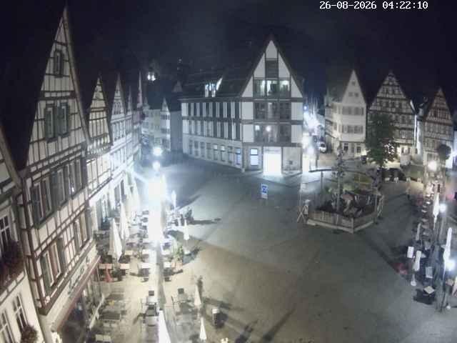 Archived image Webcam Bad Urach Market Square