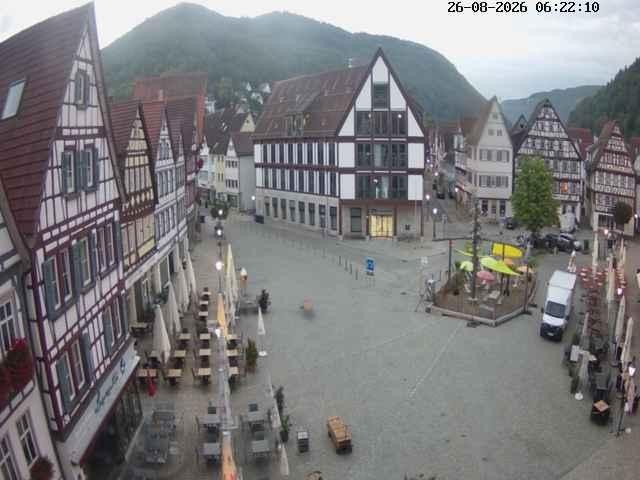 Archived image Webcam Bad Urach Market Square