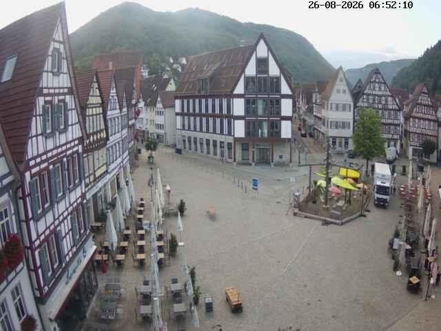 Archived image Webcam Bad Urach Market Square