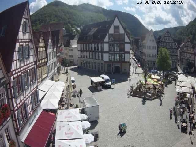 Archived image Webcam Bad Urach Market Square