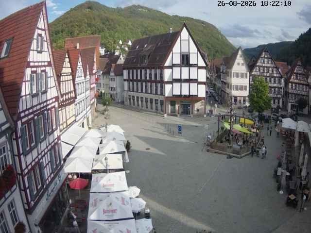 Archived image Webcam Bad Urach Market Square
