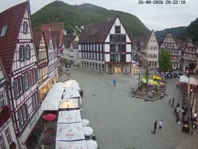 Archived image Webcam Bad Urach Market Square