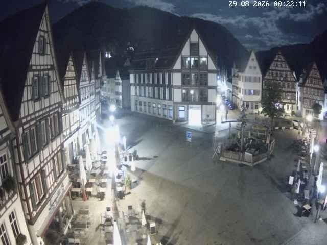 Archiv Foto Webcam Marktplatz von Bad Urach