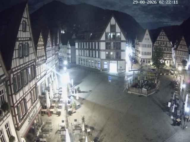 Archiv Foto Webcam Marktplatz von Bad Urach