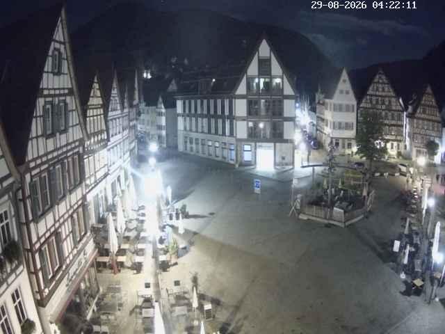Archiv Foto Webcam Marktplatz von Bad Urach