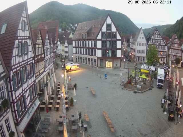 Archiv Foto Webcam Marktplatz von Bad Urach