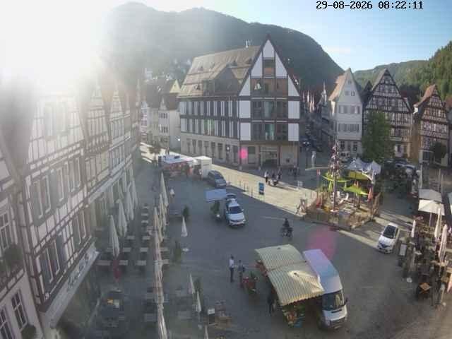 Archiv Foto Webcam Marktplatz von Bad Urach