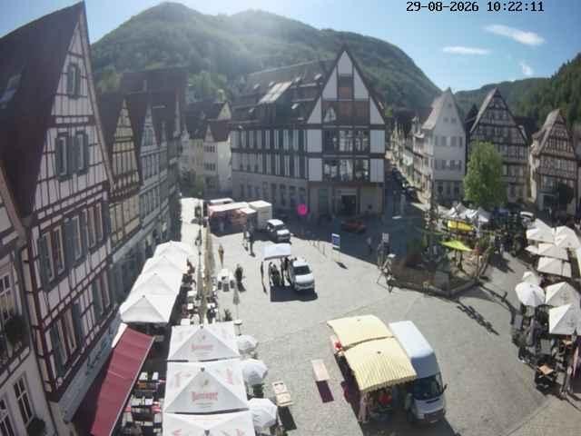 Archived image Webcam Bad Urach Market Square