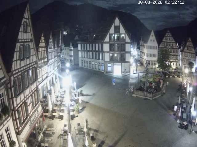 Archiv Foto Webcam Marktplatz von Bad Urach