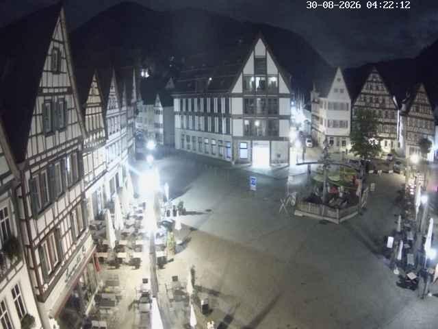 Archiv Foto Webcam Marktplatz von Bad Urach