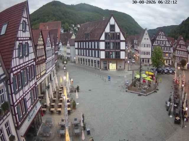 Archiv Foto Webcam Marktplatz von Bad Urach