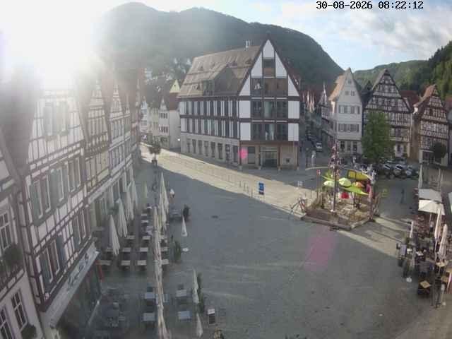 Archiv Foto Webcam Marktplatz von Bad Urach
