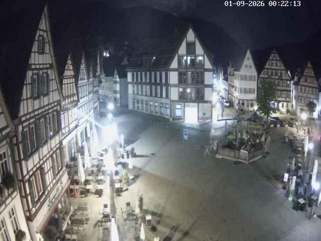 Archiv Foto Webcam Marktplatz von Bad Urach