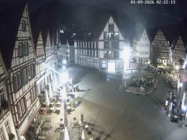 Archiv Foto Webcam Marktplatz von Bad Urach