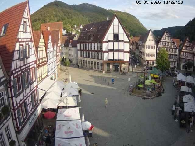 Archived image Webcam Bad Urach Market Square