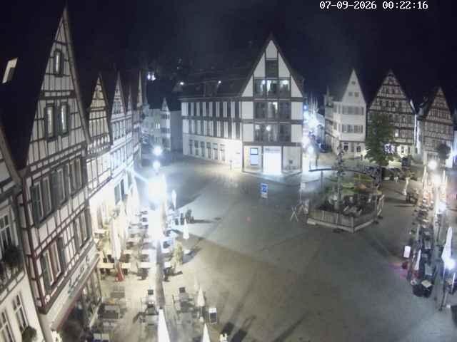 Archiv Foto Webcam Marktplatz von Bad Urach