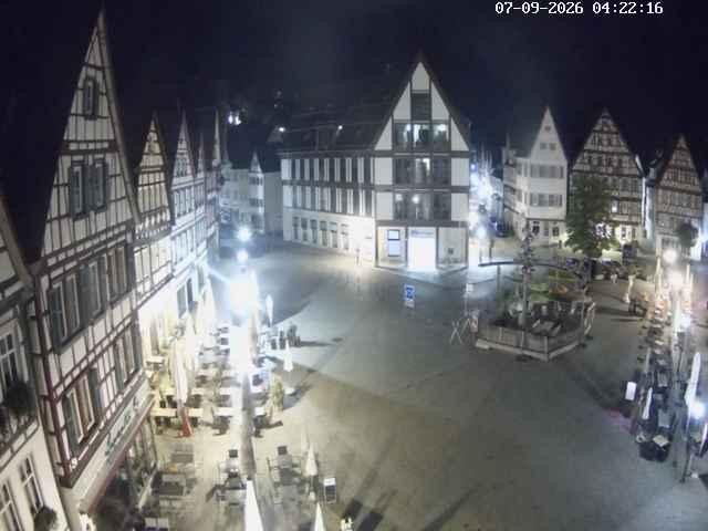 Archiv Foto Webcam Marktplatz von Bad Urach